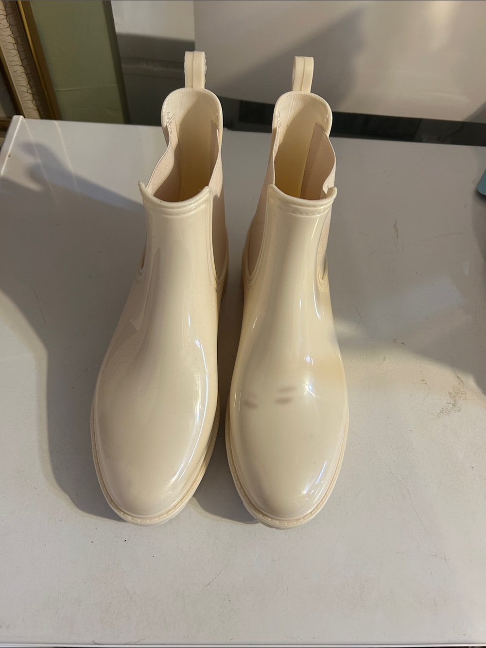 Cream Women's Waterproof Serra Rain Boots
